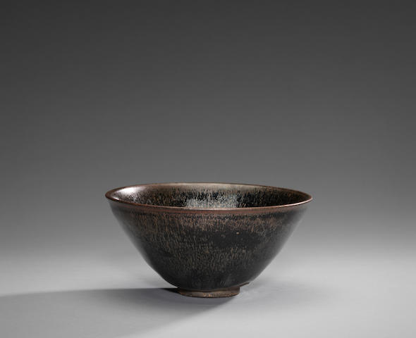 A fine Imperially-inscribed Jianyao 'silver-hare's-fur' tea bowl Southern Song Dynasty