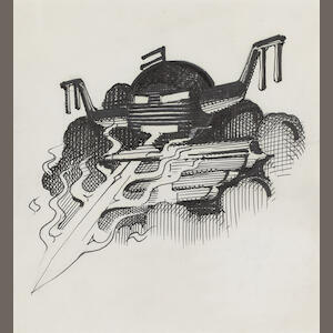 B/W art, ink on paper