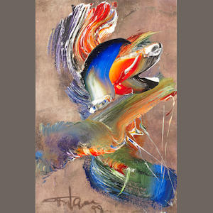 Ismail Gulgee (Pakistan, 1926-2007) Untitled, Estimate: £2,000 - 3,000 US$ 3,100 - 4,700 €2,300 - 3,500 Ismail Gulgee (Pakistan, 1926-2007) Untitled,