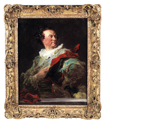 Jean Honoré Fragonard (French, 1732-1806) Portrait of François-Henri, 5th duc d'Harcourt, half-length and looking over his shoulder to his left