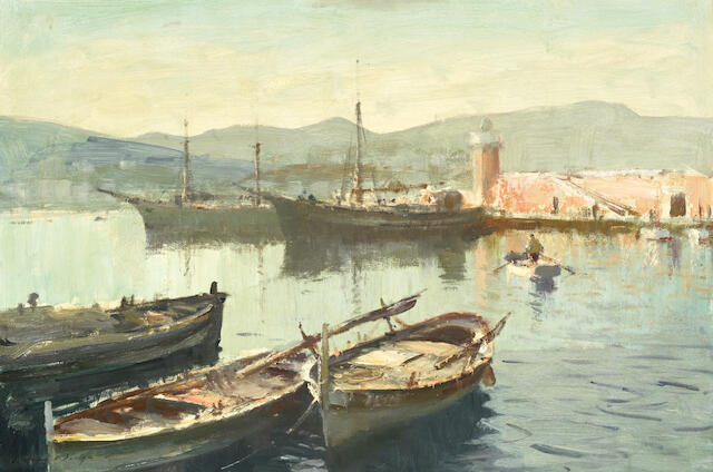 Edward Seago, RWS (British, 1910-1974) 'Evening, Ponza'