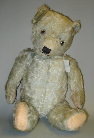 Bonhams : Blue mohair Chiltern Teddy bear, English circa 1930