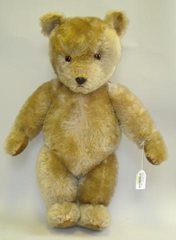 Bonhams : Large Chiltern Hugmee Teddy bear, 1950's