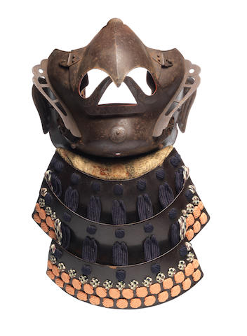 Bonhams : A karura menpo (mask) By Myochin Munetomo, mid Edo Period ...