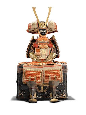 Bonhams : An o-yoroi armour The helmet by Muneyoshi, late Edo Period ...