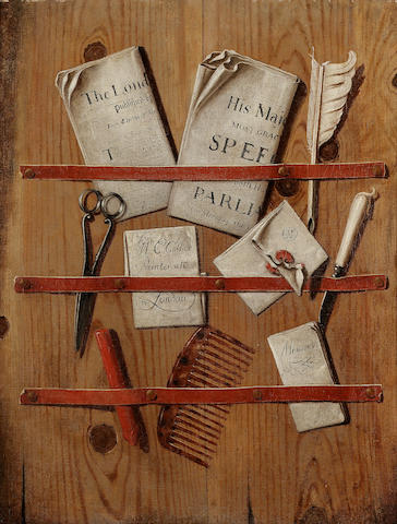 Trompe loeil Still Life Painting of Letters