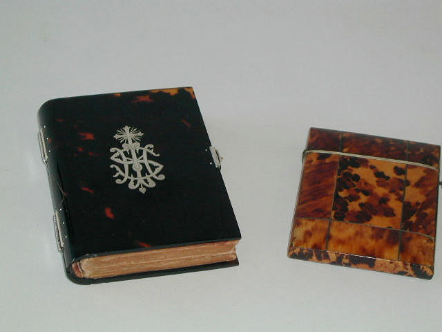 Bonhams : A tortoiseshell and silver plated prayer bookcover