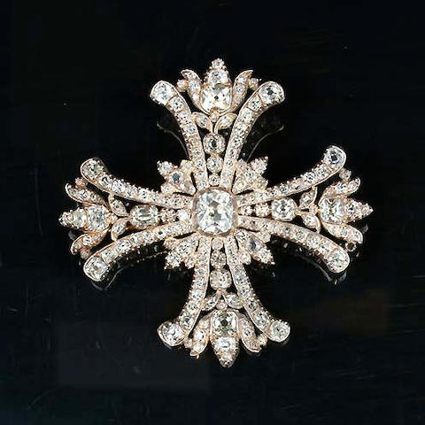 Bonhams : An early 19th century diamond brooch