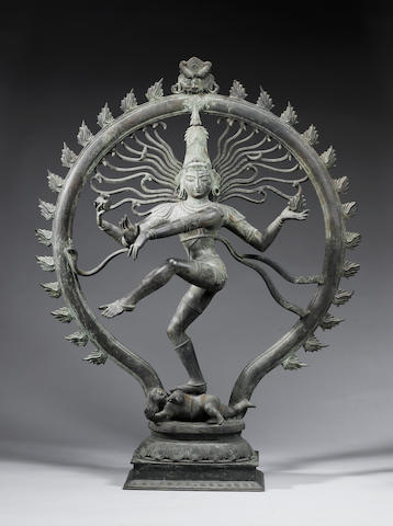 Indian Gilt Bronze Statue of Shiva Nataraja – Showplace