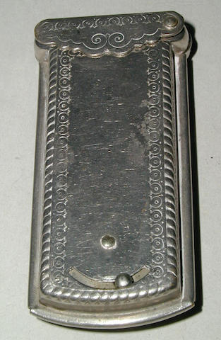 Bonhams : W. Avery & Sons, Redditch: A silver plated needle packet case