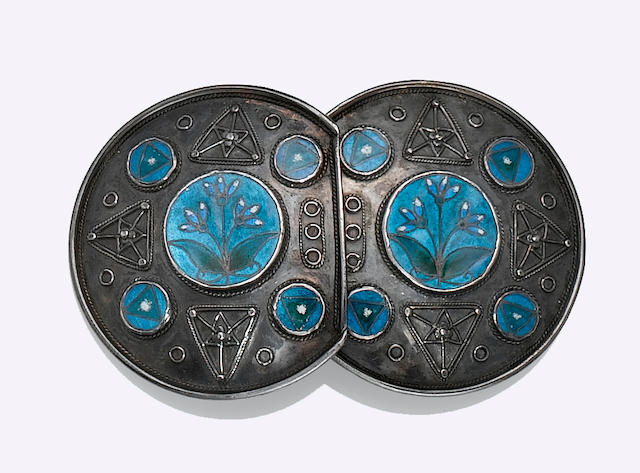 Bonhams : Liberty & Co. Two Arts and Crafts Enamel and Wirework