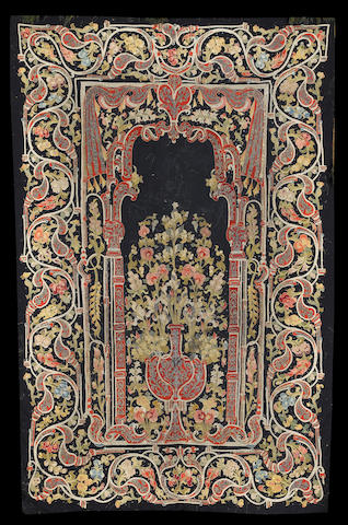 Bonhams : An Ottoman metal-thread embroidered applique wool Panel ...