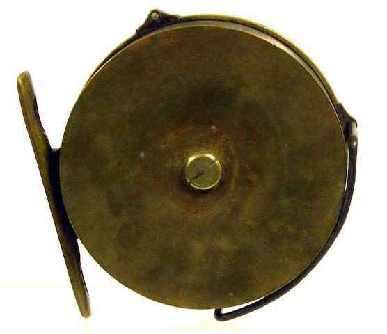 Bonhams : A Hardy all brass 1891 first model Perfect salmon fly reel 4½in