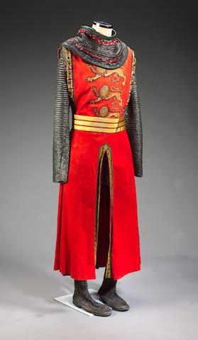 Bonhams : Sean Connery from the film Robin Hood Prince of Thieves, 1991 A  full outfit for Richard the Lion Heart,