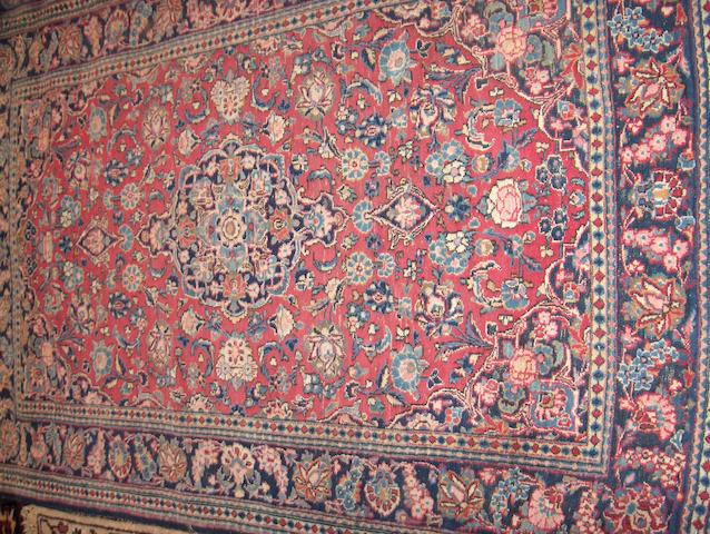 Bonhams A Kashan Rug Central Persia 193cm X 145cm And Another Rug 2