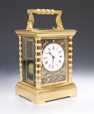 Bonhams : An unusual Anglaise Riche carriage clock, attributed to Jacot ...