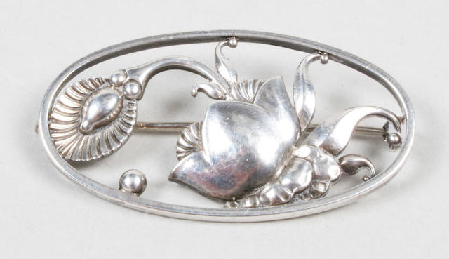 Bonhams : A Georg Jensen brooch Numbered 274, with stamped marks,