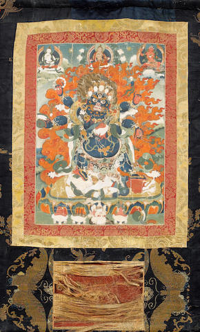 Bonhams : Two Tibetan thangkas 19th century