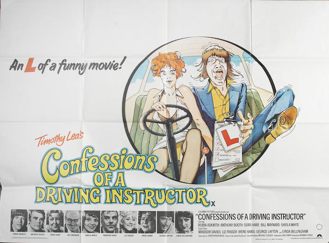 Bonhams Confessions Of A Driving Instructor Cinema Display Pack 1976 