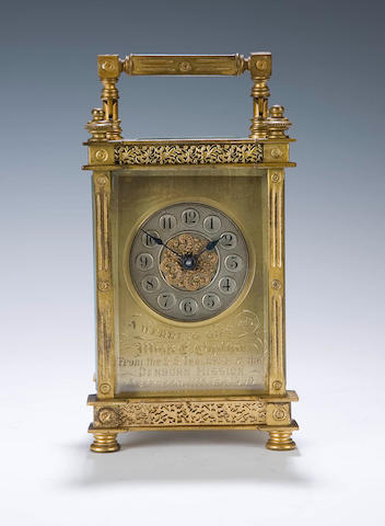 Bonhams : An early 20th century carriage clock R & Co