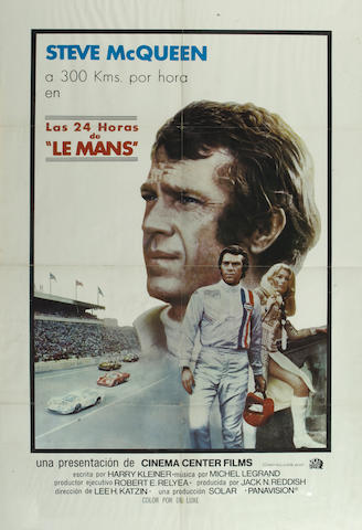 Bonhams : A Steve McQueen 'Le Mans' film poster,