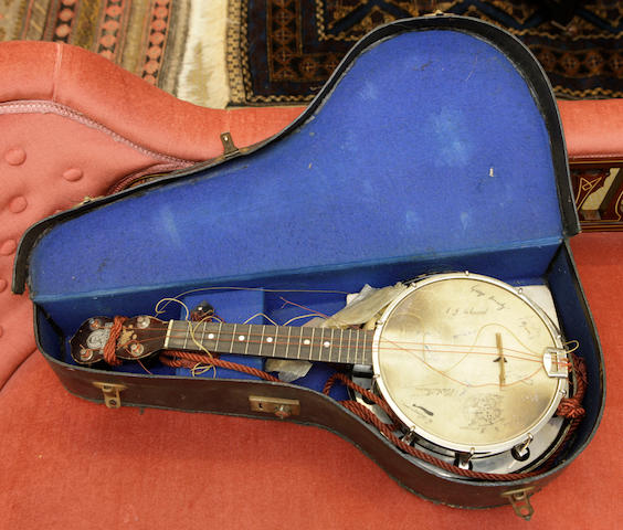 : A banjo-ukulele signed George Formby
