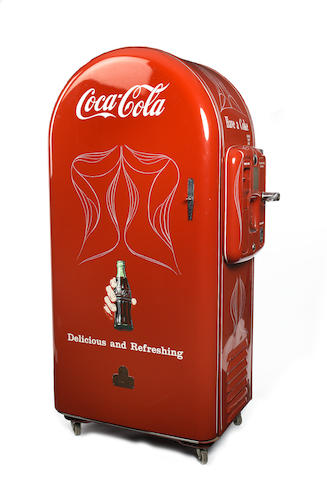 Bonhams : A Coca-Cola bottle-vending coin-operated fridge, by Jacobs & Co.,