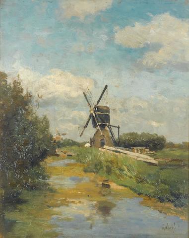 Bonhams : Paul Joseph Constantin Gabriël (Dutch, 1828-1903) The windmill