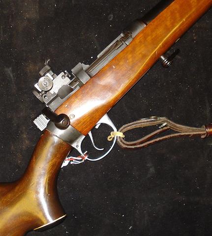 Used Lee Enfield No4 Bolt-Action 308 Win, 25 Barrel, Full Military Wood,  Parker Hale Adjustable Aperture Sight, Very Good Condition. Reliable Gun:  Firearms, Ammunition & Outdoor Gear in Canada