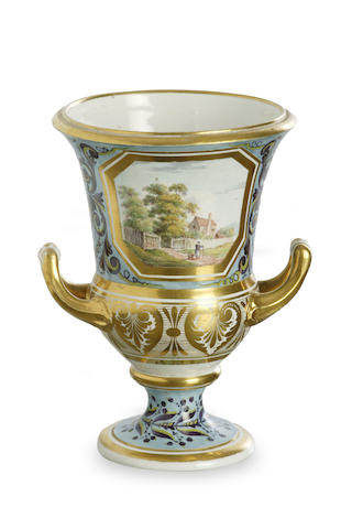 Bonhams : A Royal Crown Derby hand painted vase