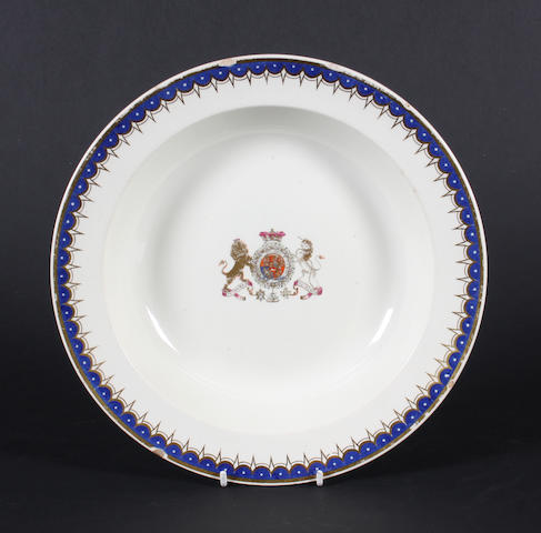 Bonhams : A Wedgwood creamware plate from the Duke of Clarence service ...