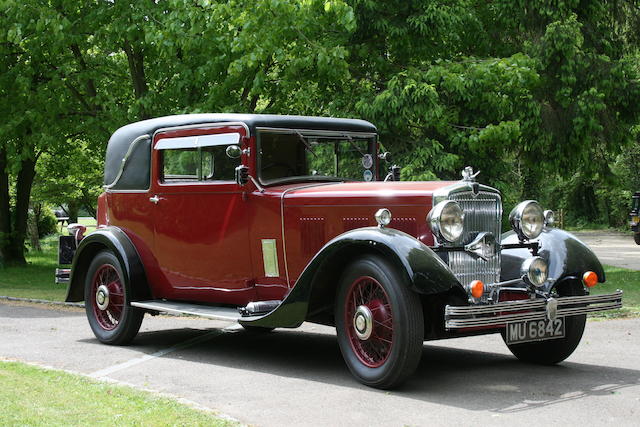 Bonhams : 1933 Morris Isis 17.7hp Coupé Chassis no. 6027 Engine no. JJ16243