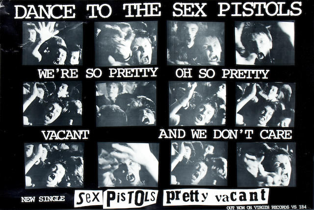 Bonhams The Sex Pistols A Group Of Postersbanners And A Piece Of