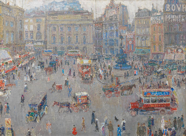 Bonhams : Léon de Smet (1881-1966) Piccadilly Circus (Painted in 1918)