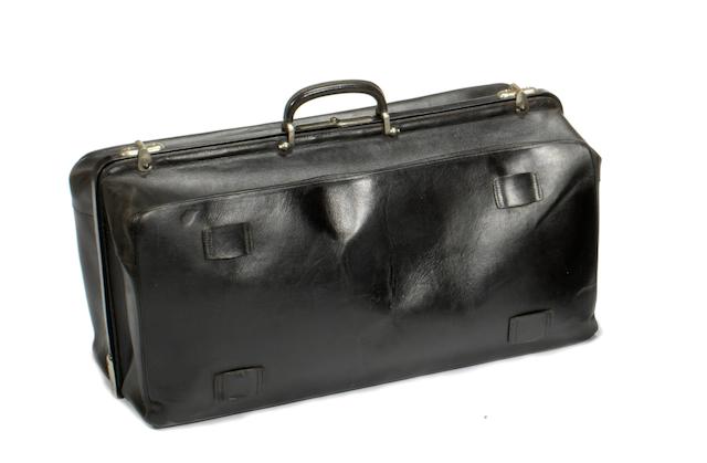 Bonhams : A large leather Moynat 'Gladstone' bag, 1911,