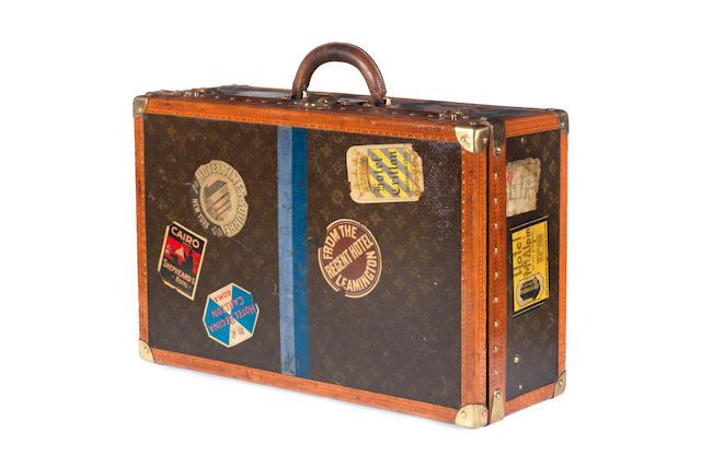 Bonhams : A Louis Vuitton suitcase, retailed by Saks, circa 1930,
