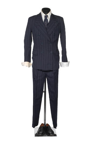 Bonhams : Mick Jagger: A navy blue pin-striped three piece suit made ...