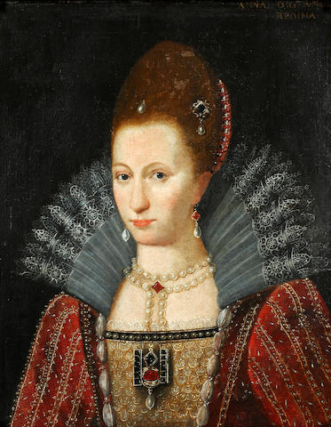Bonhams : English School, 17th Century Portrait of a lady, said to be ...