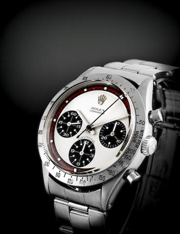 Bonhams : Rolex. A fine and rare stainless steel chronograph bracelet ...