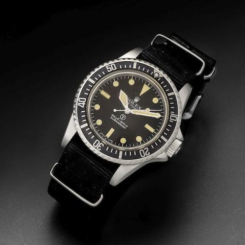Bonhams : Rolex. A rare stainless steel automatic military issue ...