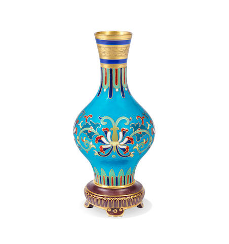 Bonhams : a minton vase with cloisonné design by christopher dresser ...