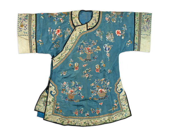 Bonhams : A group of three Han-Chinese ladies' robes Late Qing Dynasty