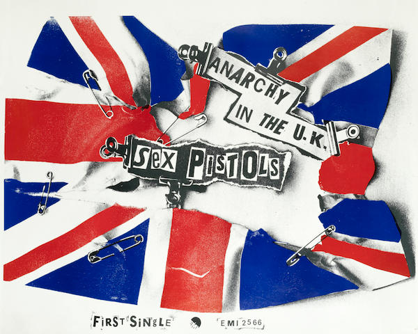 Bonhams Sex Pistols An E M I Promo Poster For The Single Anarchy In