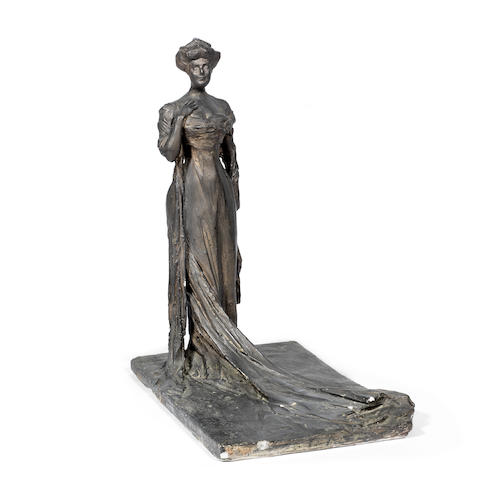 Attributed Prince Paul Troubetskoy (Russian, 1866-1938): A bronzed plaster...