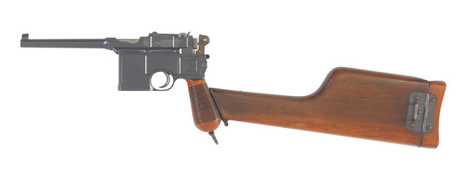A 7.63mm Mauser C96 cone-hammer self-loading pistol, no. 4088
