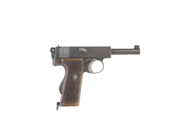 A rare .455 (Auto) 'Mark 1 Navy' self-loading pistol by Webley, no. 7566