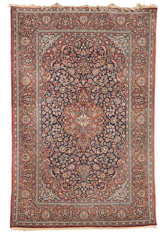 Bonhams : A pair of Kashan carpets, North West Persia (204cm x 132cm