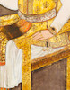 Thumbnail of THE LARGEST KNOWN MUGHAL PORTRAIT A MAGNIFICENT LIFE-SIZE  PAINTING IN WHICH THE EMPEROR JAHANGIR (reg. 1605 - 1627), THE 'WORLD-SEIZER', LAYS CLAIM TO SPIRITUAL AND TEMPORAL POWER ON A GLOBAL STAGE Attributed to Abu'l Hasan, Nadir al-Zaman painted at Mandu and dated AH 1026/AD 1617 image 5