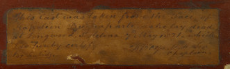 Thumbnail of NAPOLEON BONAPARTE - THE BOYS DEATH MASK. Death mask of Napoleon, taken on the Island of St Helena on 7 May 1821, two days after his death, cast in plaster and presented to the Rev Richard Boys, Senior Chaplain of St Helena, with an autograph note of authentication by him, cast for the Rev Richard Boys by Joseph William Rubidge on St Helena in May or June 1821 image 5
