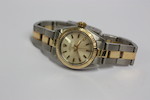 Thumbnail of Rolex A lady's two colour Oyster Perpetual wristwatch image 4